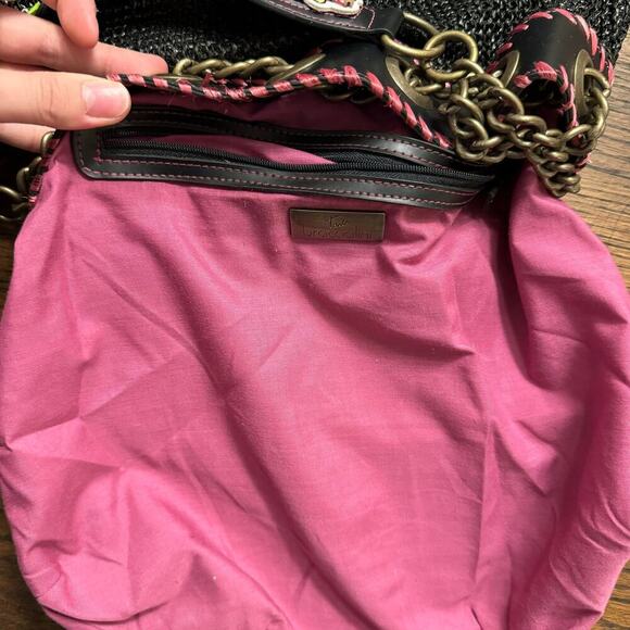 Vintage Y2K Tua Braccialini Collectors Shoulder Bag Vibrant Handbag Floral Pearl - Picture 13 of 16